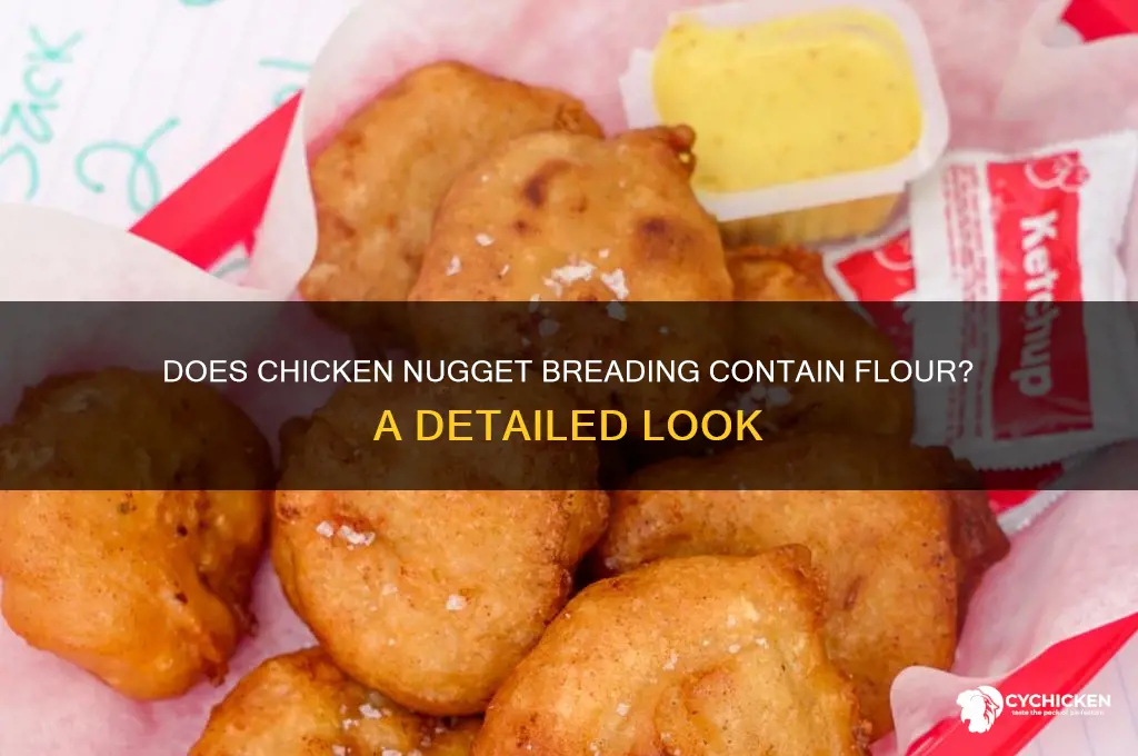 do chicken nuggets breading have flour in them