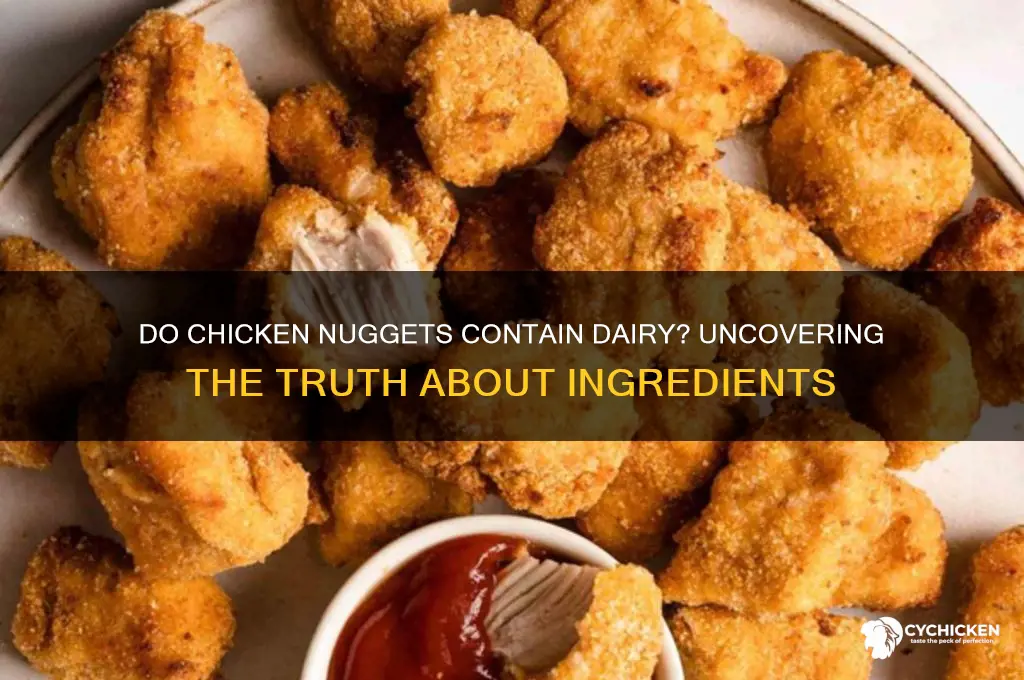 do chicken nuggets contain dairy