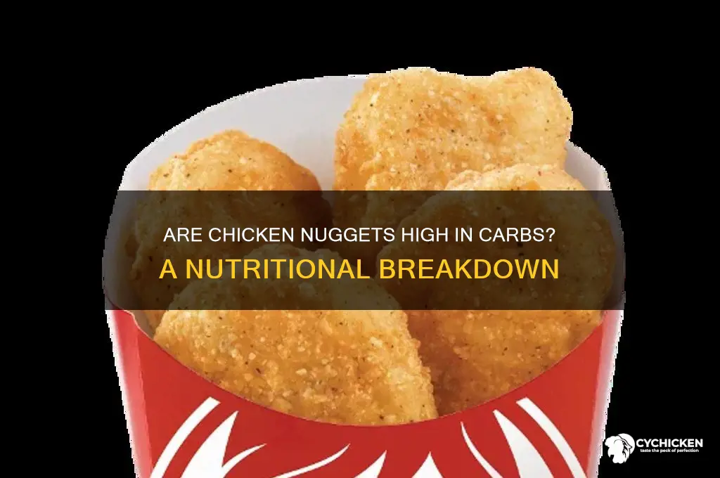 do chicken nuggets have a lot of carbs