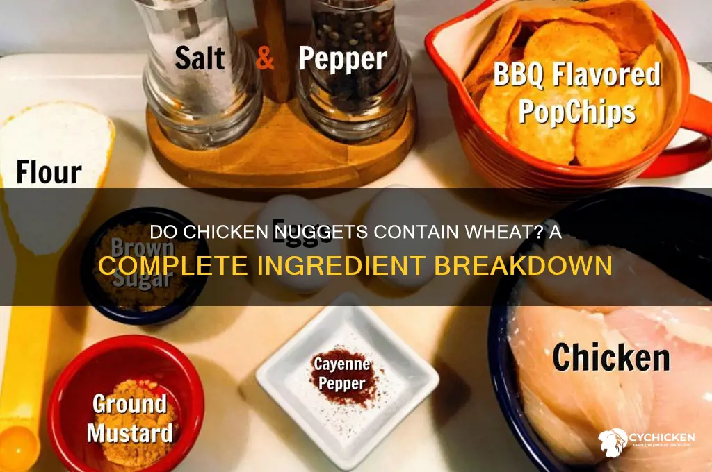 do chicken nuggets have wheat