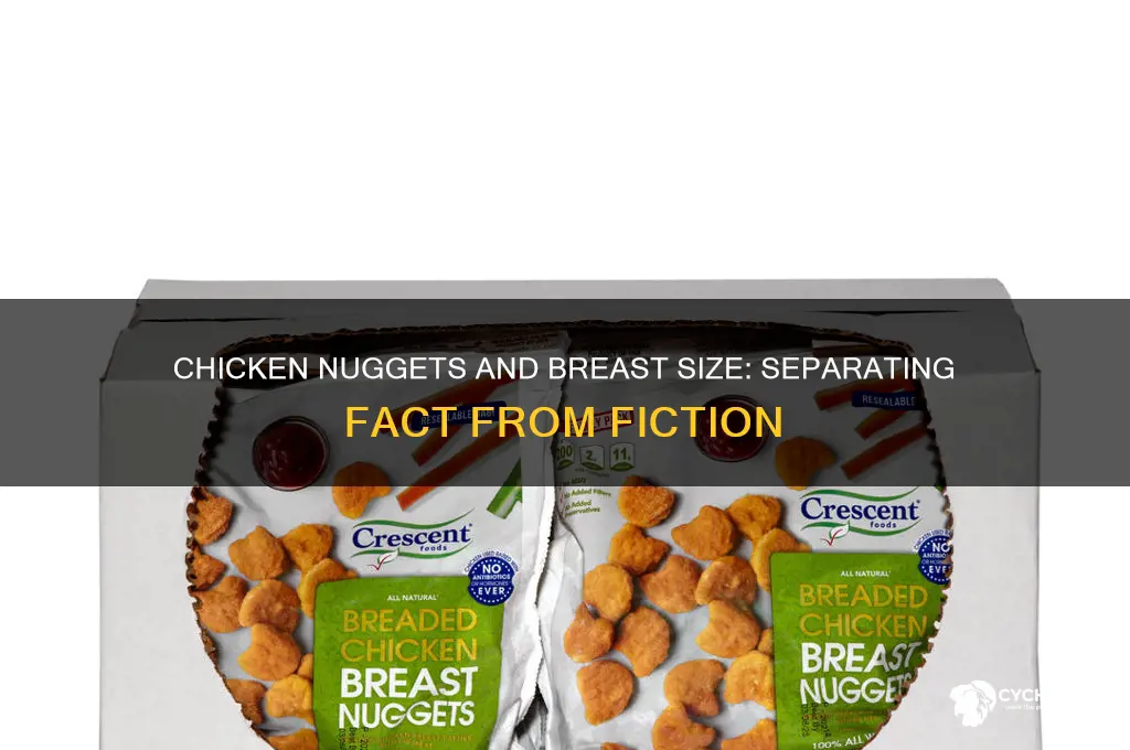 do chicken nuggets make your breasts bigger