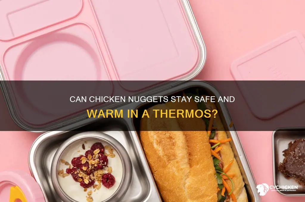 do chicken nuggets stay safe in a thermos