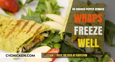 Can Chicken Pepper Spinach Wraps Be Frozen and Reheated Successfully?