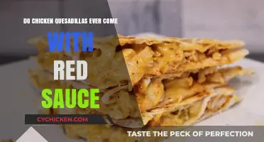Do Chicken Quesadillas Come with Red Sauce? The Answer