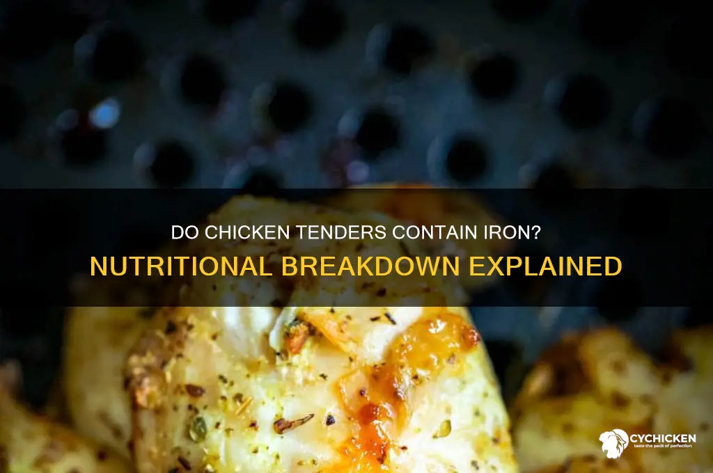do chicken tenders have iron in them