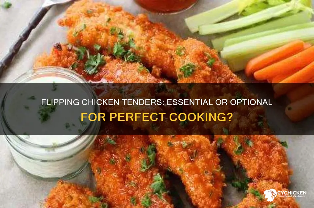 do chicken tenders need to be fipped