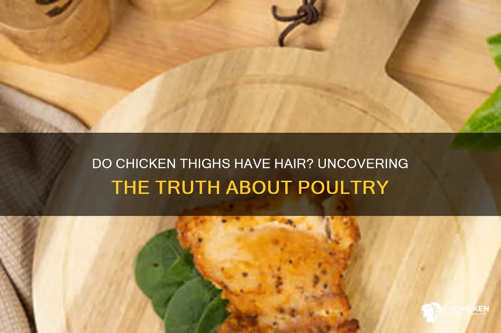 do chicken thigh have hair