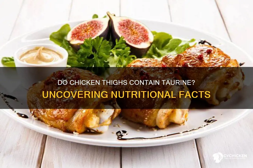 do chicken thighs contain taurine
