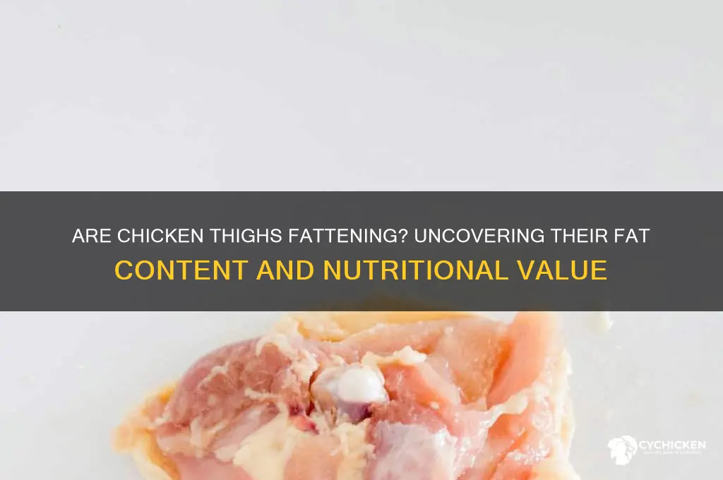 do chicken thighs have a lot of fat