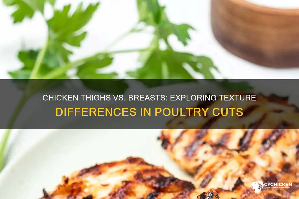 do chicken thighs have different texture than breasts