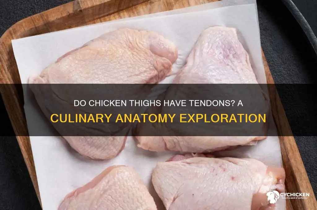 do chicken thighs have tendons