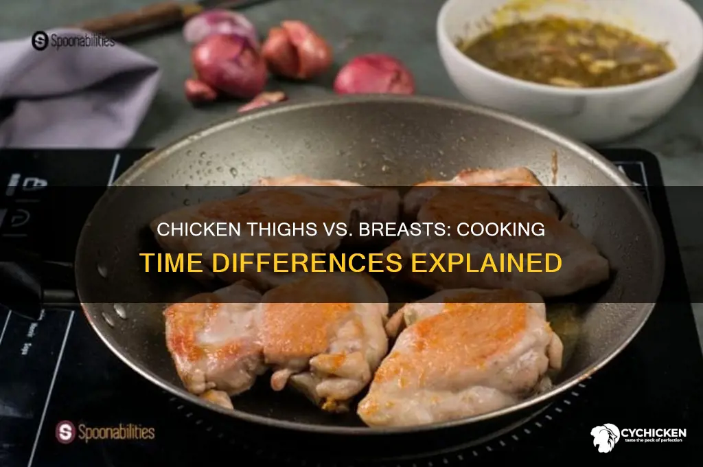 do chicken thighs have to becooked more than breasts