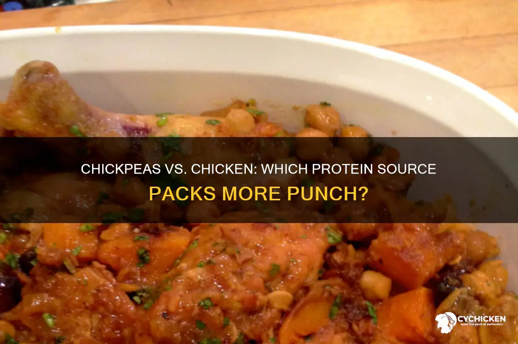 do chickpeas have more protein than chicken