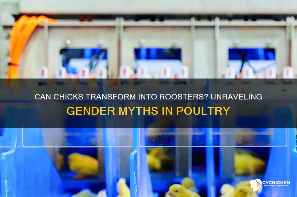 do chicks change gender to become rooster