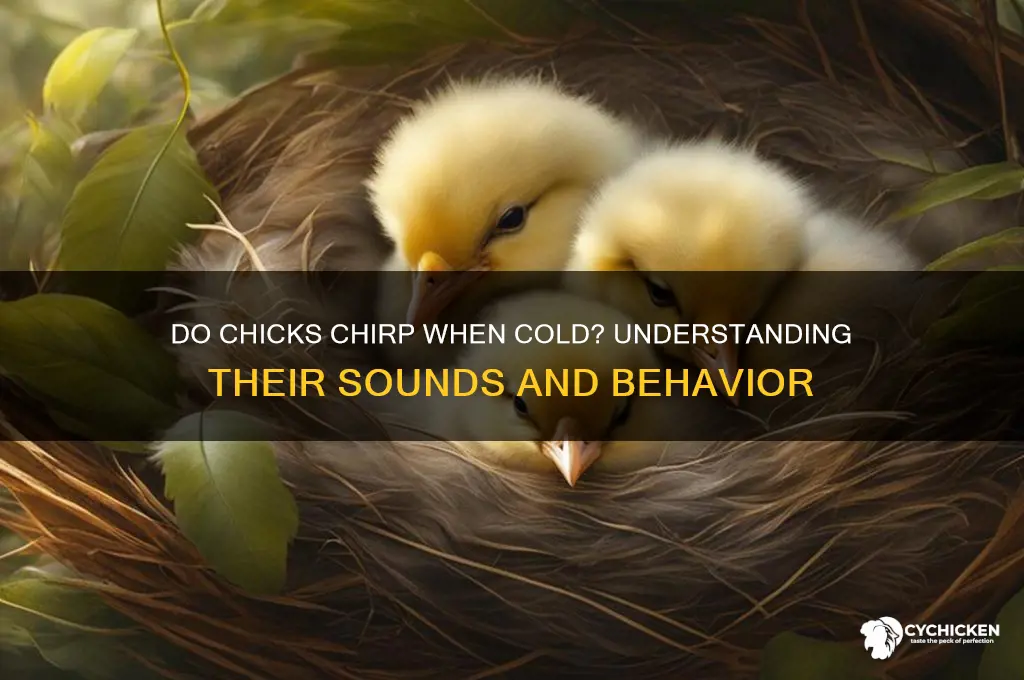 do chicks chirp when they are cold