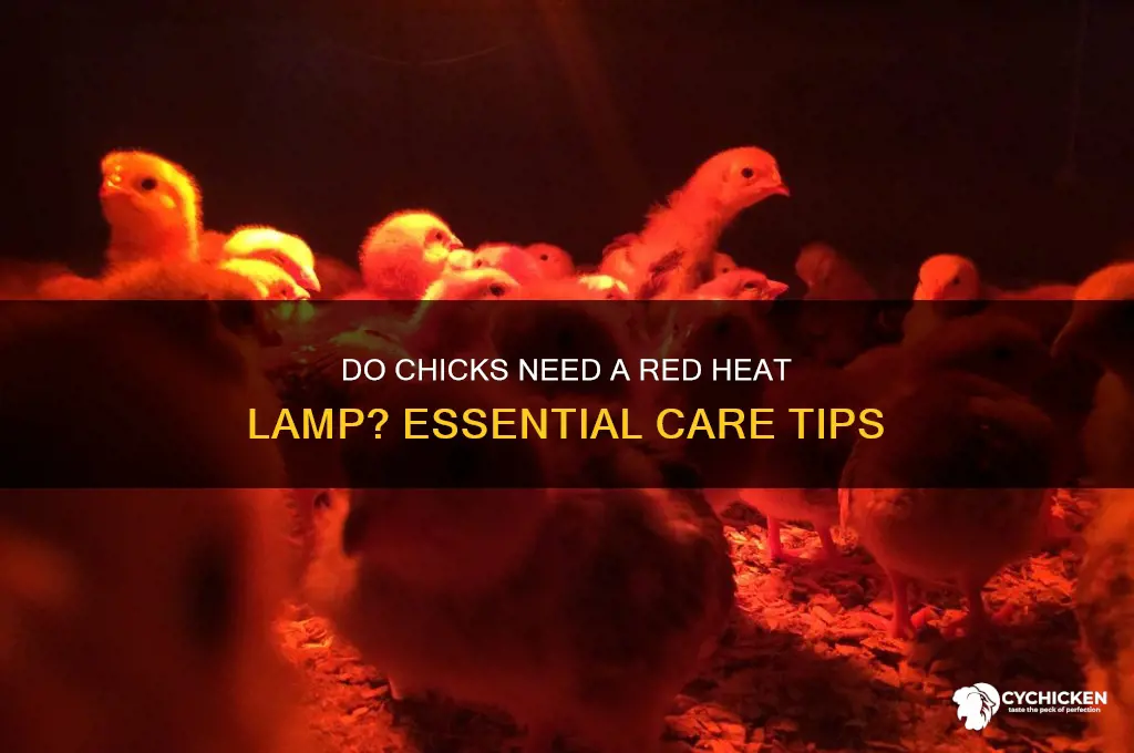 do chicks need a red heat lamp