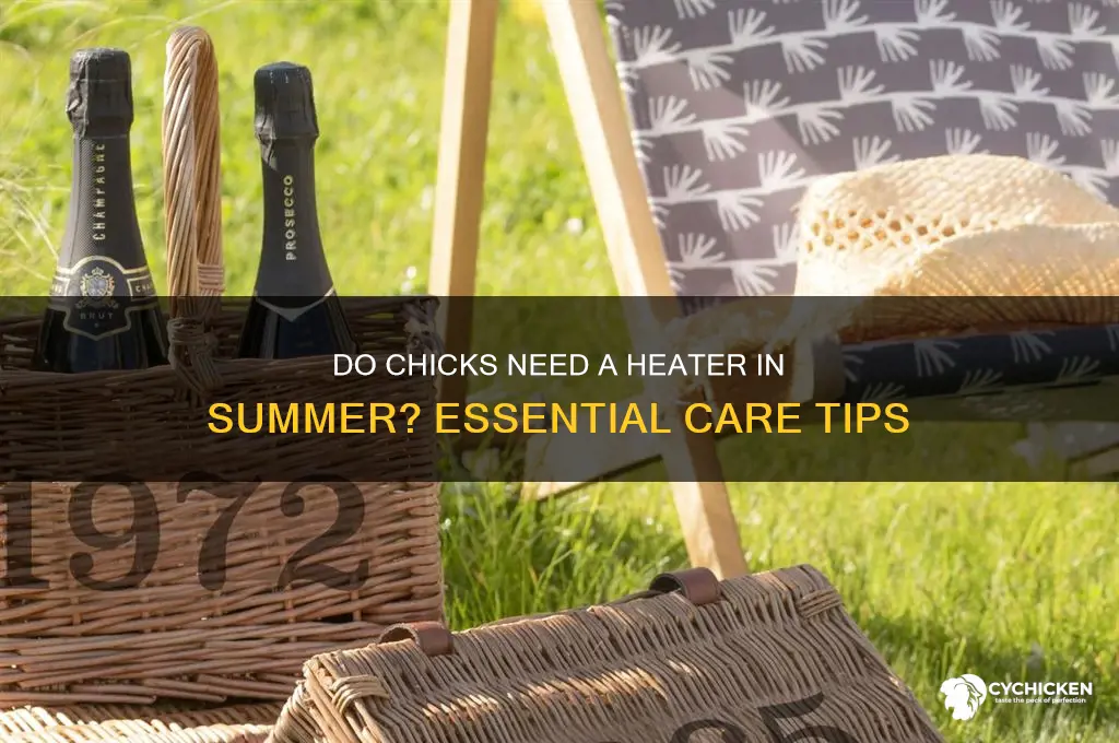 do chicks need heater in the summer