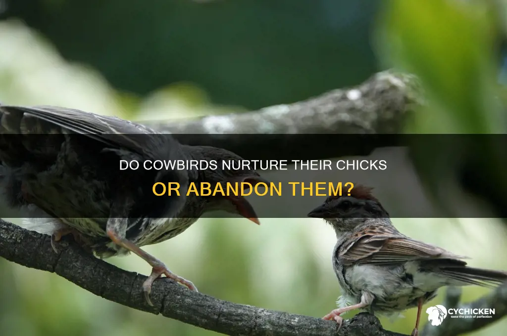 do cowbirds care for their young chicks