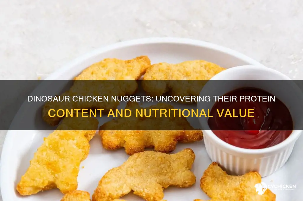 do dinosaur chicken nuggets have protein