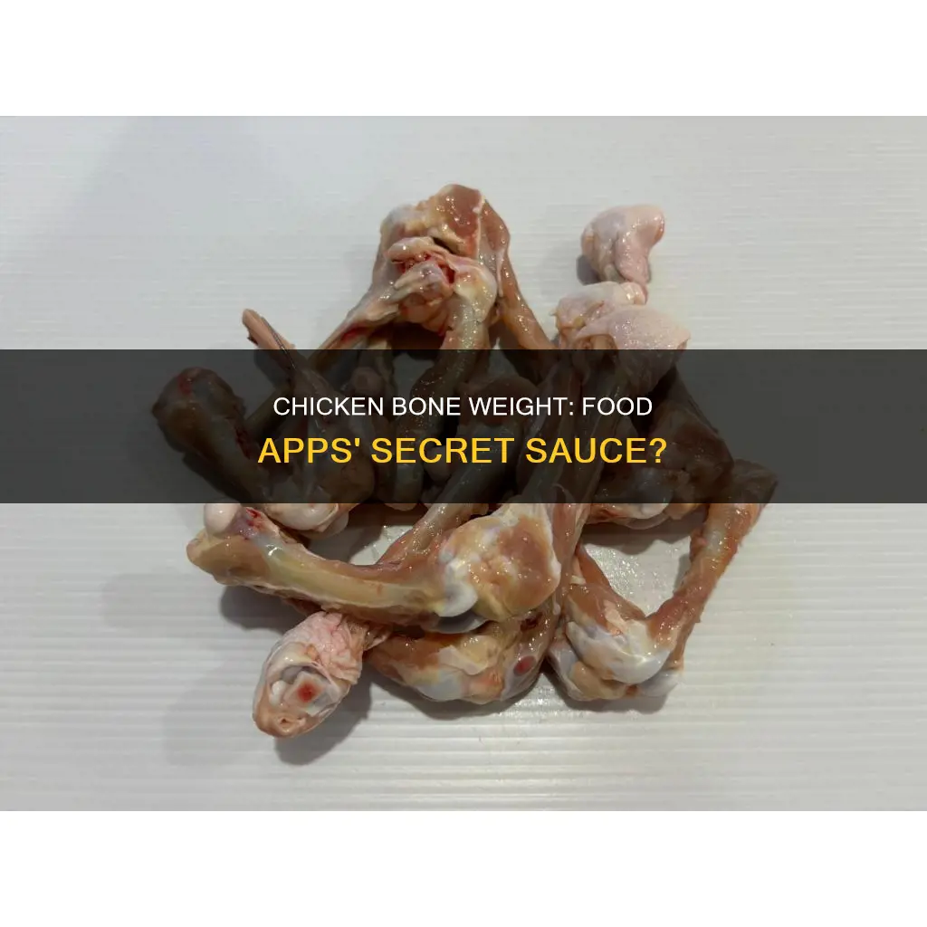 do food apps count chicken with or without bone