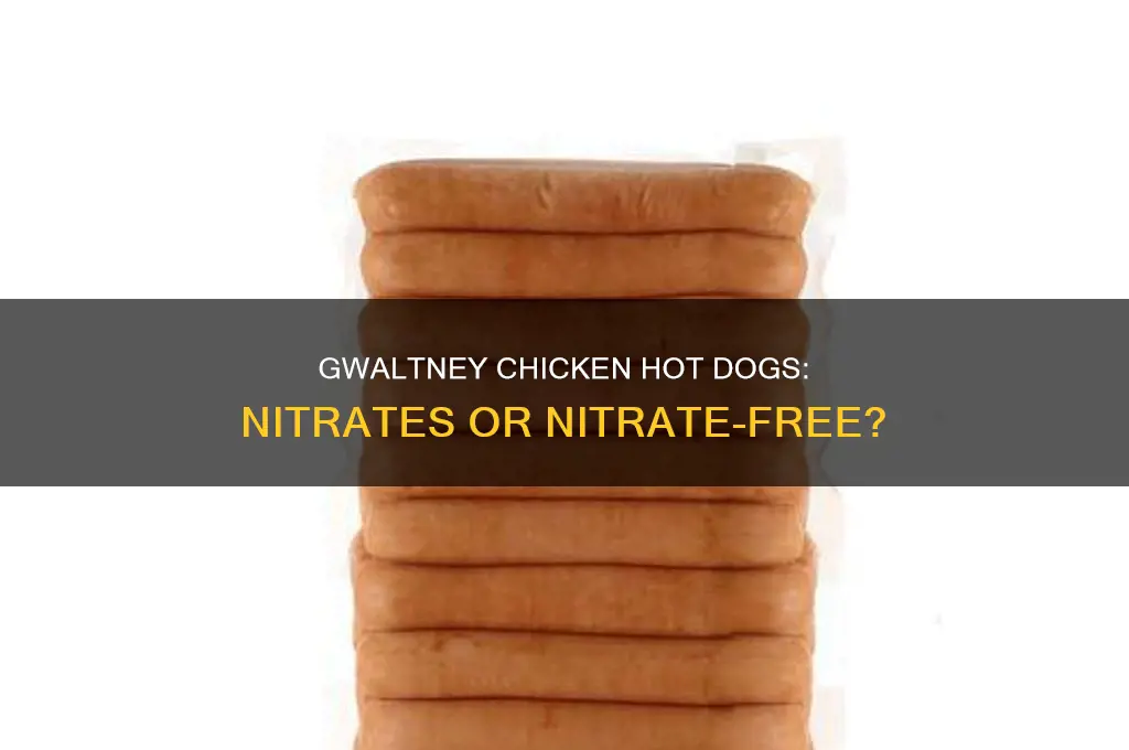 do gwaltney chicken hot dogs have nitrates