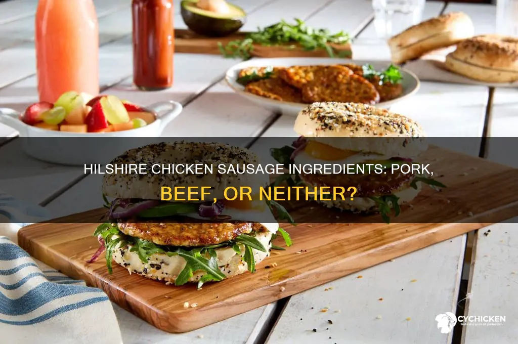 do hilshire chicken sausage have pork or beef