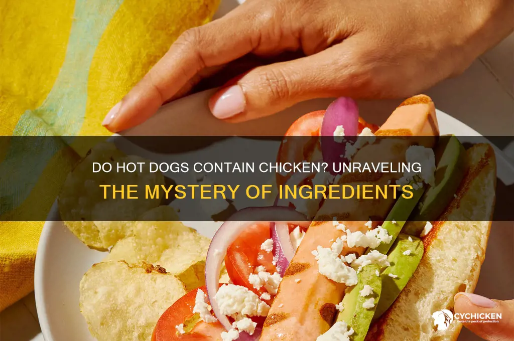 do hot dogs have chicken in them