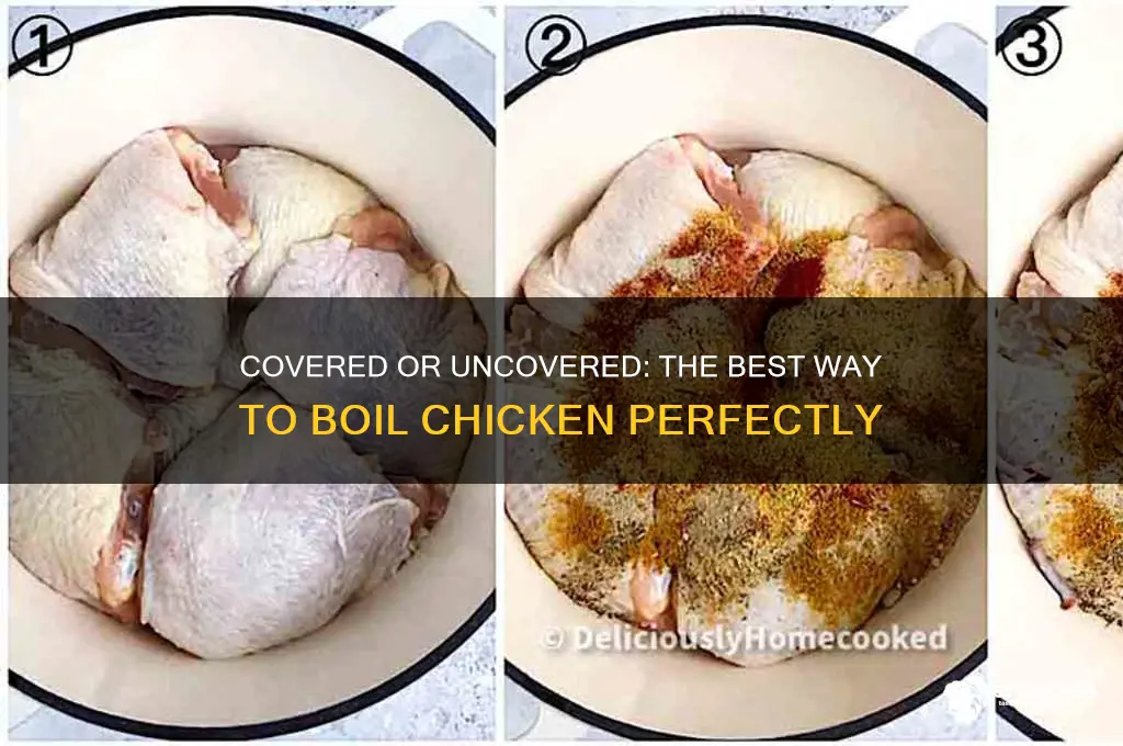 do i boil chicken covered or uncovered
