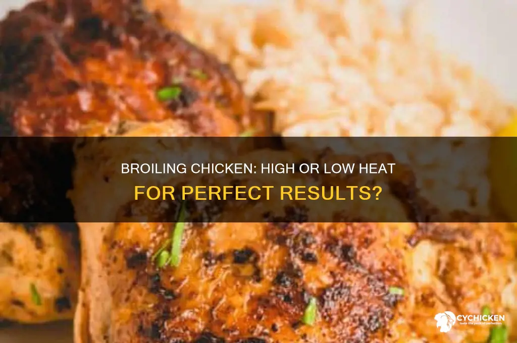 do i broil chicken on high or low