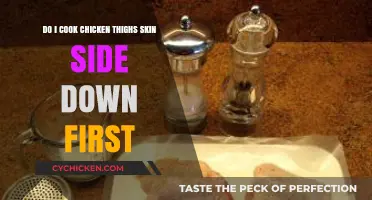 Cooking Chicken Thighs: Skin Side Down First for Crispy Perfection