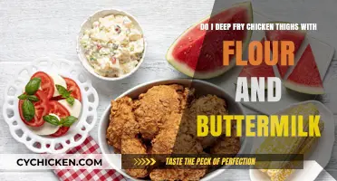 Crispy Perfection: Deep-Frying Chicken Thighs with Flour and Buttermilk