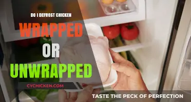 Defrosting Chicken: Wrapped or Unwrapped? The Safest Method Explained