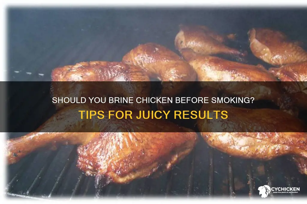 do i have to brine chicken before smoking