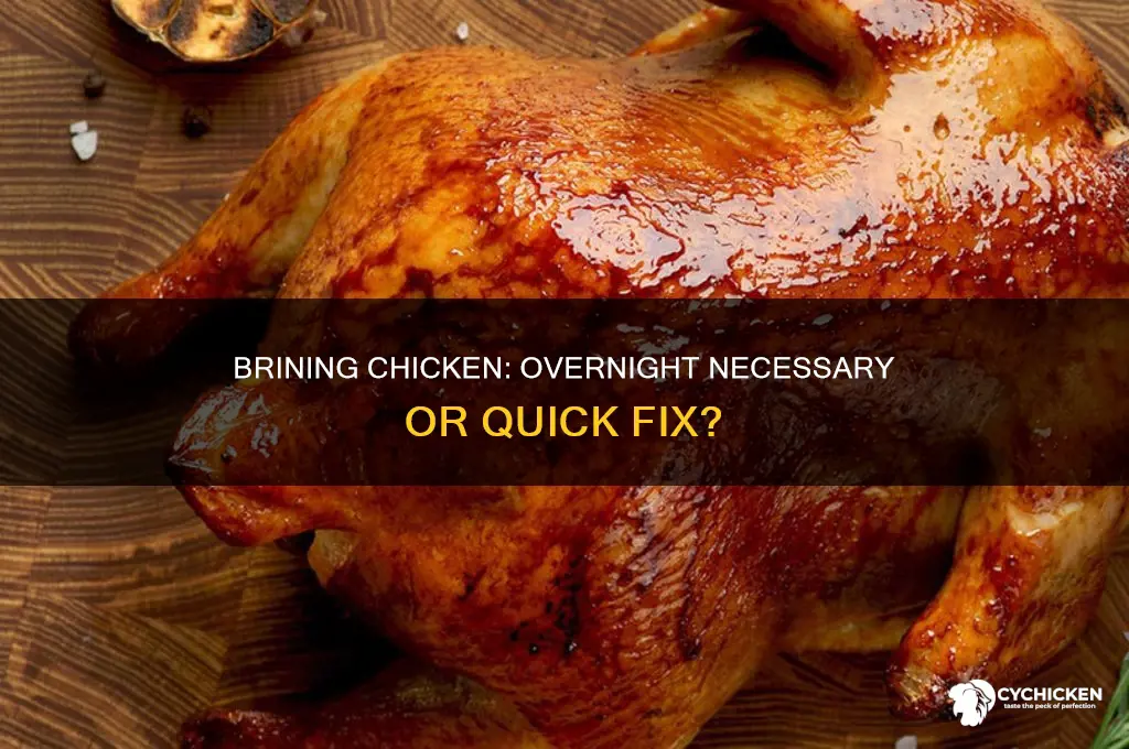 do i have to brine chicken overnight