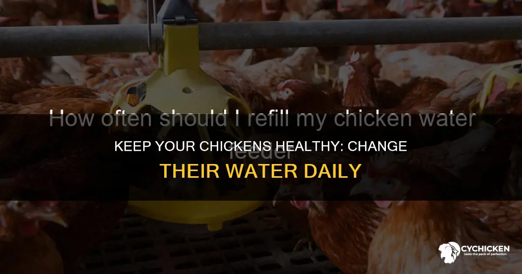 do i have to change chicken water each day