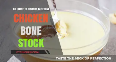 Chicken Bone Stock: To Fat or Not to Fat?