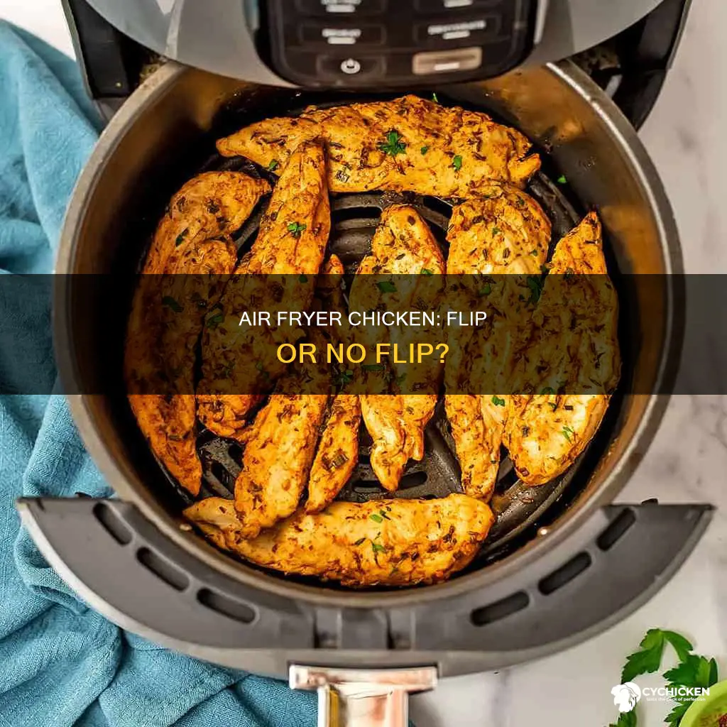 do i have to flip chicken in air fryer