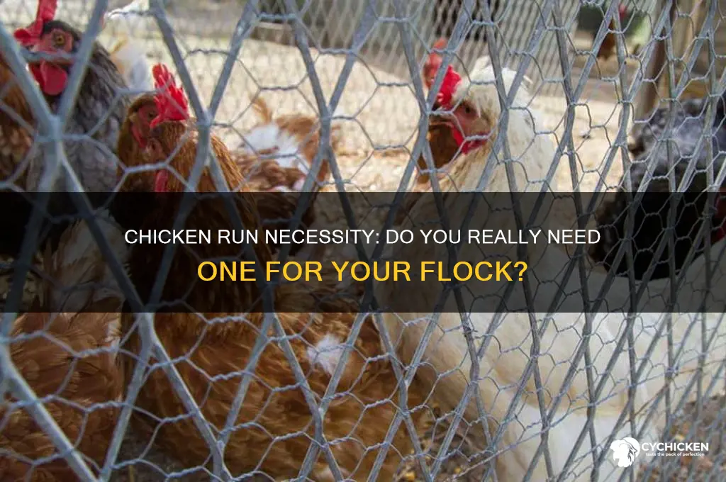do i have to have a chicken run
