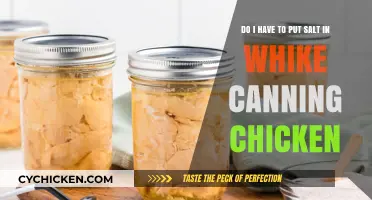 Canning Chicken: Salt, Yes or No?