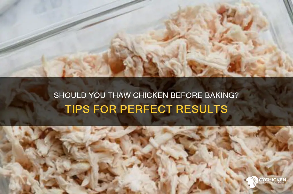 do i have to thaw chicken before baking