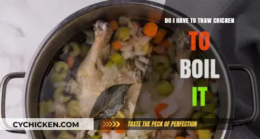 Thawing Chicken Before Boiling: Is It Necessary?