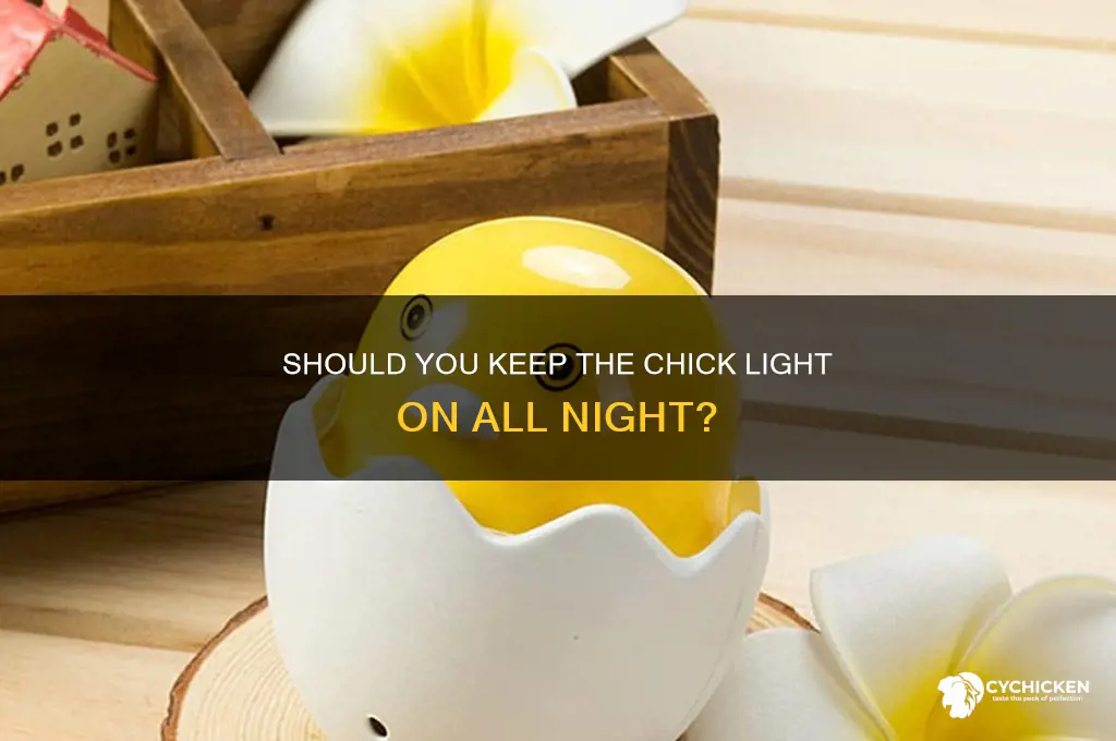 do i keep chick light on all night