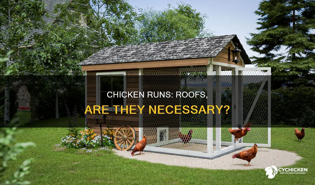 do i need a roof on my chicken run