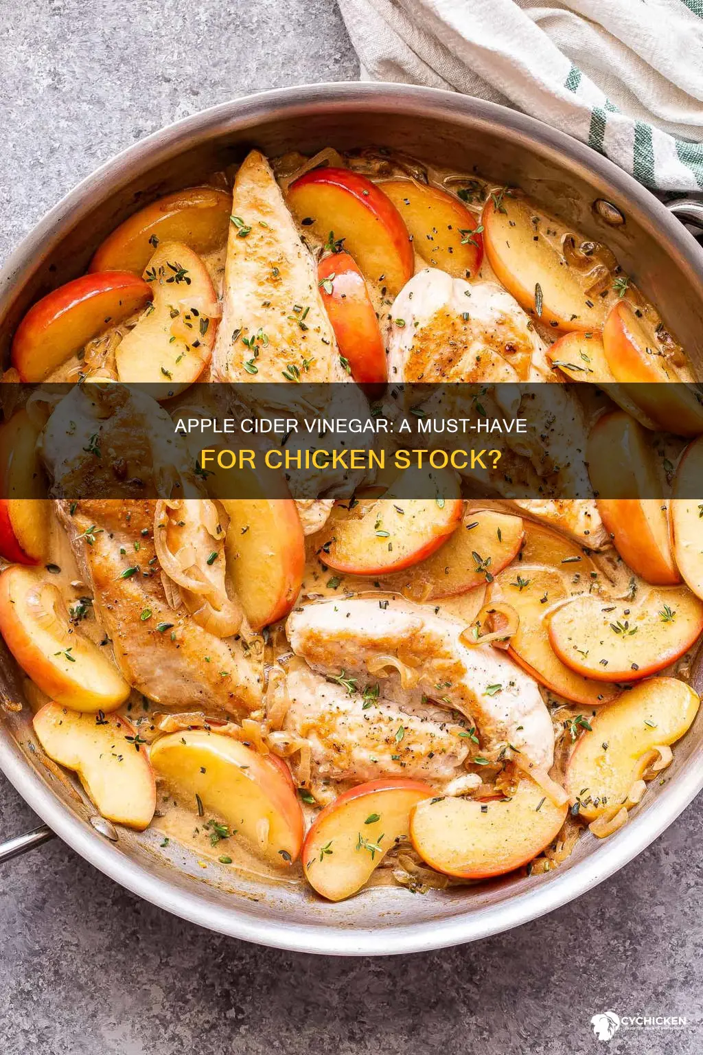 do i need apple cider vinegar for chicken stock