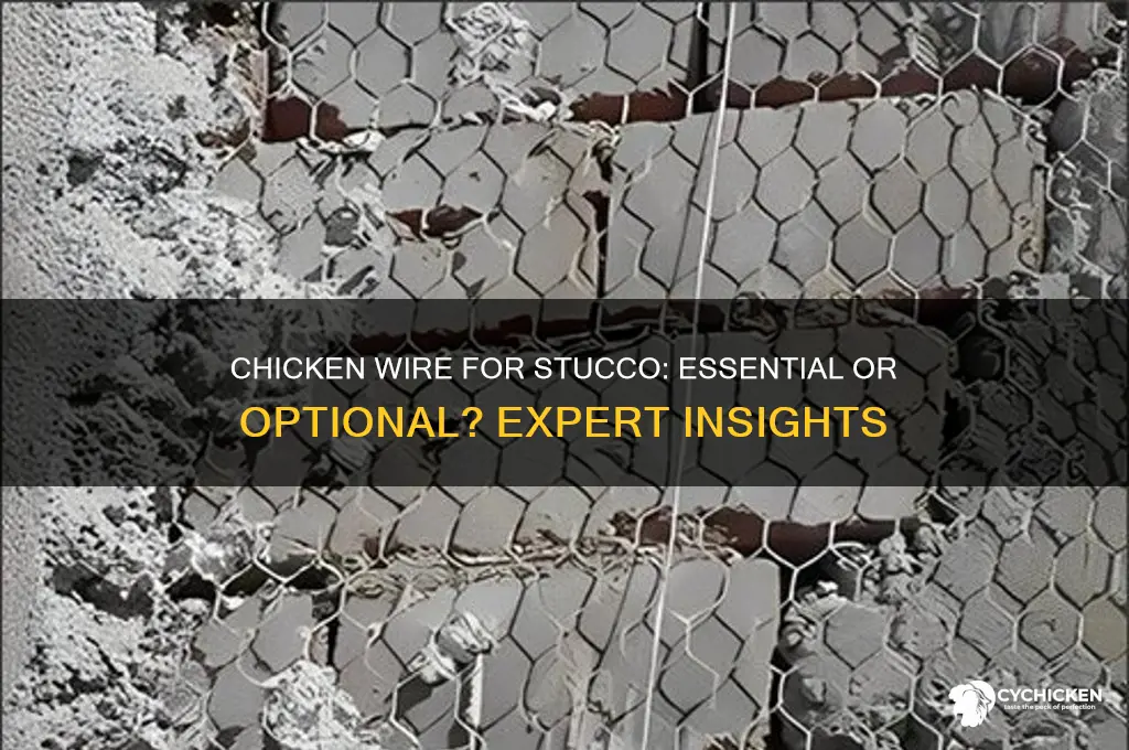 do i need chicken wire for stucco