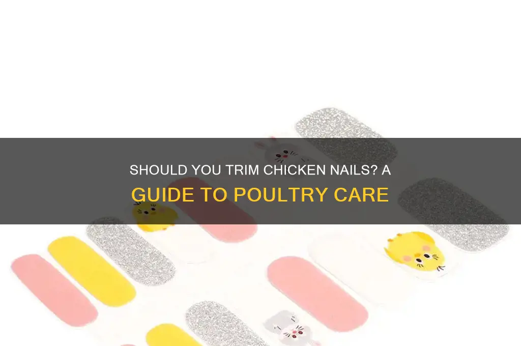 do i need to clip chicken nails