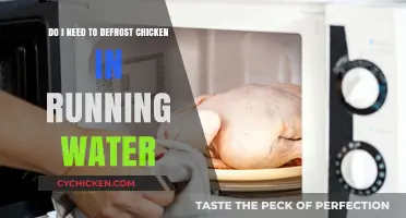 Defrosting Chicken: Running Water Method Explained
