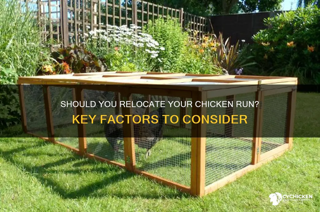do i need to move my chicken run