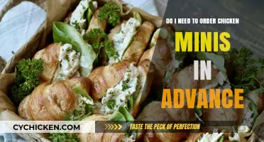 Plan Ahead: Chicken Minis Require Advance Orders