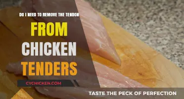 How to Prepare Chicken Tenders: Tendon Removal Necessary?